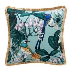 Cozy Cushions Bettzeug-Antiker Samtkissenbezug - Chinesisches Regenwald-Kunstdekor