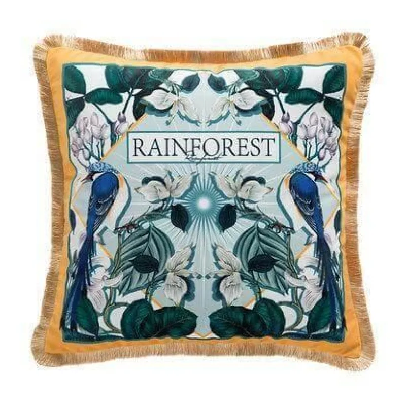 Cozy Cushions Bettzeug-Antiker Samtkissenbezug - Chinesisches Regenwald-Kunstdekor