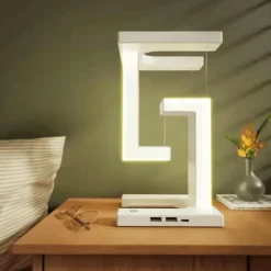 The Decor Haven Gadgets Für Zuhause|Beleuchtung-Anti-Schwerkraft-Nachtlampe mit kabelloser Aufladung – Modernes Wohndekor