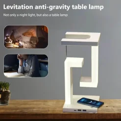 The Decor Haven Gadgets Für Zuhause|Beleuchtung-Anti-Schwerkraft-Nachtlampe mit kabelloser Aufladung – Modernes Wohndekor