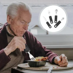 The Culinary Kit Küche & Esszimmer-Anti-Shake-Geschirrset für Senioren – Easy Grip Dining Essentials