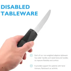 The Culinary Kit Küche & Esszimmer-Anti-Shake-Geschirrset für Senioren – Easy Grip Dining Essentials