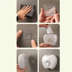 The Culinary Kit Küche & Esszimmer-Apfelförmiger, wandmontierter Frischhaltefolienspender