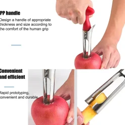 The Culinary Kit Küche & Esszimmer-Apfelkern-Entferner aus Edelstahl