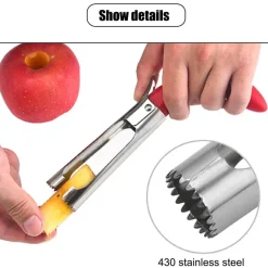 The Culinary Kit Küche & Esszimmer-Apfelkern-Entferner aus Edelstahl