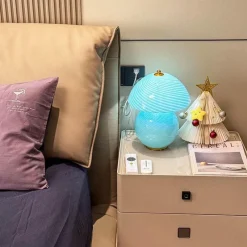 The Light Loft Beleuchtung-Aquamarine Tischlampe - Elegante Wohnbeleuchtung Dekor