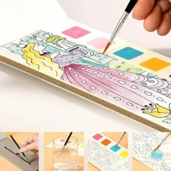 The Decor Haven Babyspielzeug-Aquarellfarben-Set für Kinder – Kreativer Kunstbedarf für junge Künstler