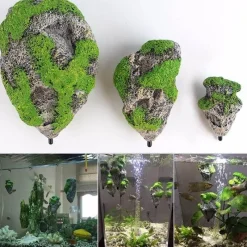 Willow u0026 Whim Haustierzubehör-Aquarium-Dekor – Thema „Fliegende Felsen, Meer, Berge“