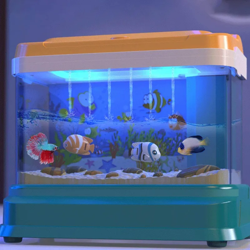 The Decor Haven Babyspielzeug-Aquariumspielzeug für Kinder – Spielset „Catching Fishes“