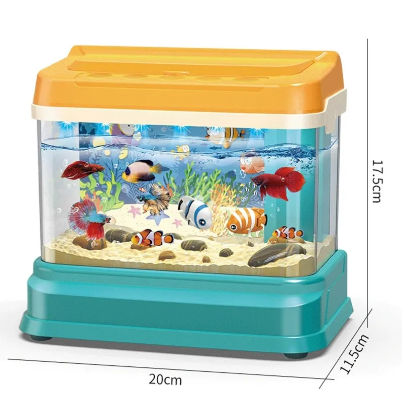 The Decor Haven Babyspielzeug-Aquariumspielzeug für Kinder – Spielset „Catching Fishes“