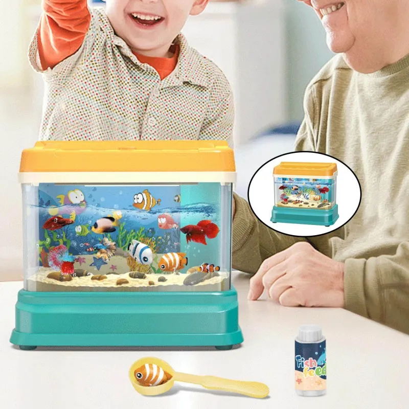 The Decor Haven Babyspielzeug-Aquariumspielzeug für Kinder – Spielset „Catching Fishes“