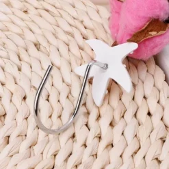 Aqua Essence Badezimmer-Archipelago Shower Curtain Hooks - Decorative Bathroom Accessories