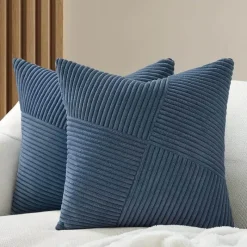 The Finishing Touch Wohndeko-Arlo Kissenbezug – gemütlicher, gerippter, dekorativer Kissenbezug