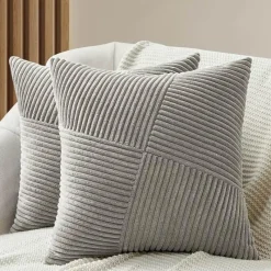 The Finishing Touch Wohndeko-Arlo Kissenbezug – gemütlicher, gerippter, dekorativer Kissenbezug