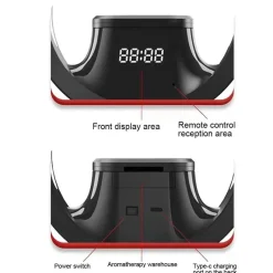 The Decor Haven Gadgets Für Zuhause-Aromatherapie-Bluetooth-Diffusorlampe – wohltuende Klangtherapie