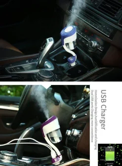 The Relaxation Nook Autozubehör|Automobilindustrie-Aromatherapie-Diffusor fürs Auto – Luftbefeuchter mit ätherischen Ölen