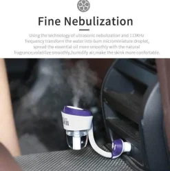 The Relaxation Nook Autozubehör|Automobilindustrie-Aromatherapie-Diffusor fürs Auto – Luftbefeuchter mit ätherischen Ölen