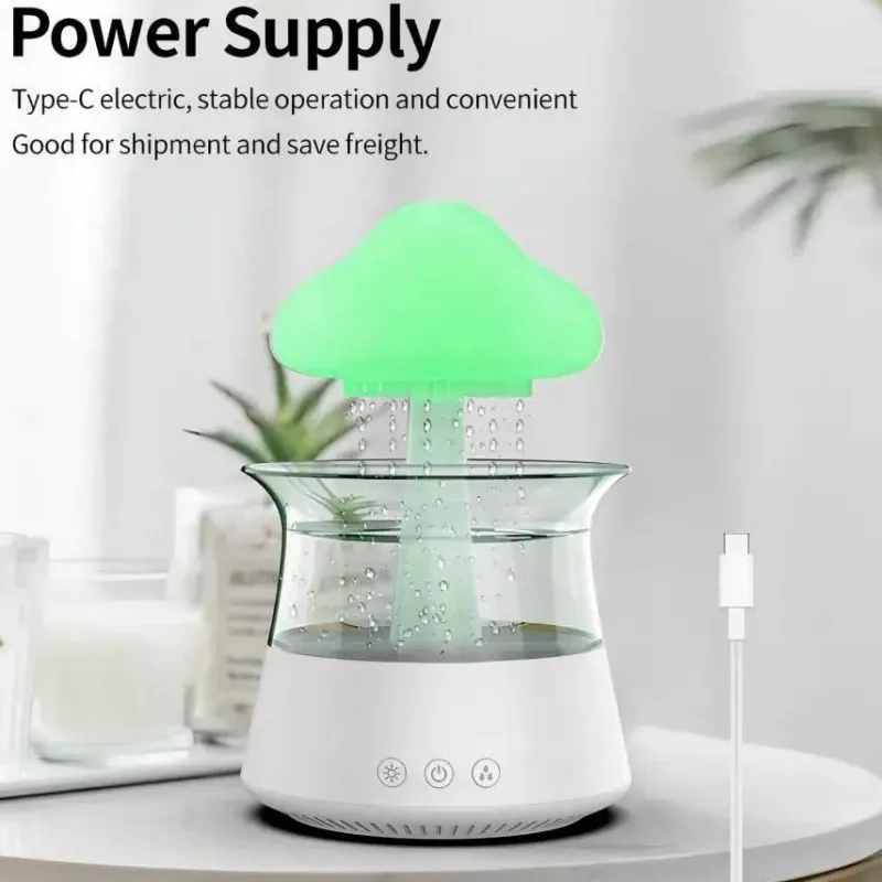 Decor Beleuchtung-Aromatherapie-Diffusorlampe – Entspannendes Wolkenregenlicht