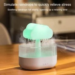 Bright Accents Beleuchtung-Aromatherapie-Luftbefeuchter – Diffusor für ätherische Öle „Raindrop“