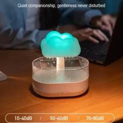 Bright Accents Beleuchtung-Aromatherapie-Luftbefeuchter – Diffusor für ätherische Öle „Raindrop“