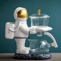 Brew Bliss Küche & Esszimmer-Astronaut Aroma Automatische Teekanne – Teekanne mit Sieb für Weltraumliebhaber