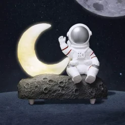 The Light Loft Beleuchtung-Astronaut Bluetooth Lautsprecherlampe - Cosmic Sound Nachtlicht Dekor