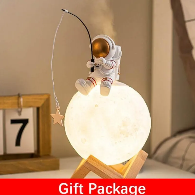Glow u0026 Shade Beleuchtung-Astronauten-Nachtlicht-Luftbefeuchter - Schlafzimmerlampe mit Weltraumthema
