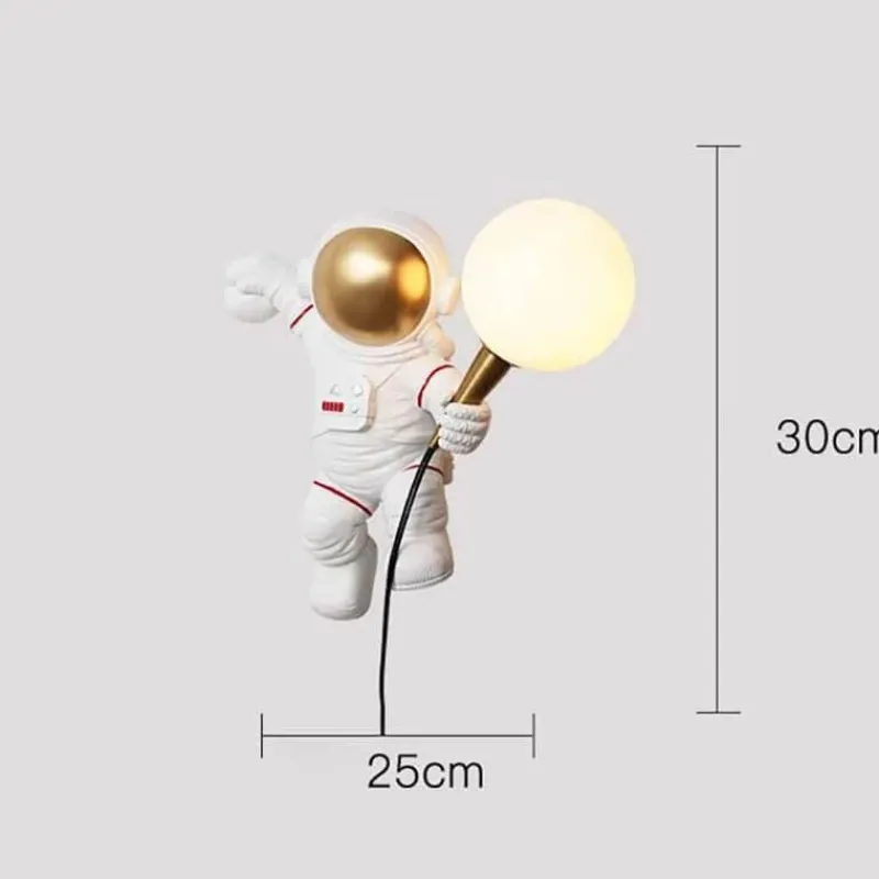 Glow u0026 Shade Beleuchtung-Astronauten-Tischlampe – Weltraumdekor aus Kunstharz