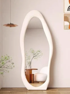 Timeless Touch Wohndeko-Asymmetrischer Wellenspiegel – kurviger dekorativer Wandakzent