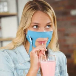 The Relaxation Nook Gesundheits-Gadgets|Gesundheits- Und Entspannungstools-Atmungsaktive Trinkmaske – Gesichtsbedeckung mit bequemer Passform