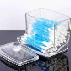 Tranquil Waters Badezimmer-Aufbewahrungsbox aus Acryl – transparenter Organizer-Halter