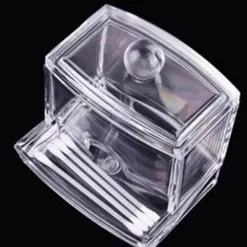 Tranquil Waters Badezimmer-Aufbewahrungsbox aus Acryl – transparenter Organizer-Halter