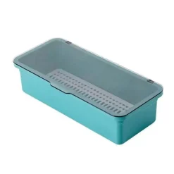 Tom Küche & Esszimmer-Aufbewahrungsbox für Teeservice – Organizer-Etui mit Deckel und Löffel