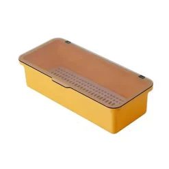 Tom Küche & Esszimmer-Aufbewahrungsbox für Teeservice – Organizer-Etui mit Deckel und Löffel