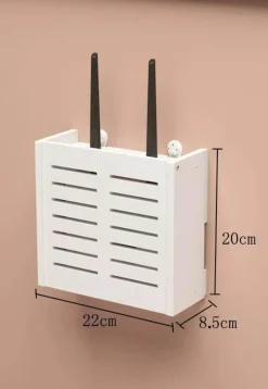Tom Küche & Esszimmer-Aufbewahrungsbox für WLAN-Router und TV-Set-Top-Box-Rack, Power Organizer