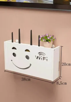 Tom Küche & Esszimmer-Aufbewahrungsbox für WLAN-Router und TV-Set-Top-Box-Rack, Power Organizer