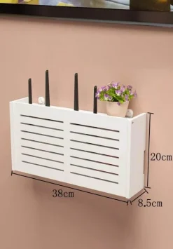 Tom Küche & Esszimmer-Aufbewahrungsbox für WLAN-Router und TV-Set-Top-Box-Rack, Power Organizer