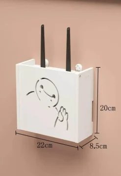 Tom Küche & Esszimmer-Aufbewahrungsbox für WLAN-Router und TV-Set-Top-Box-Rack, Power Organizer
