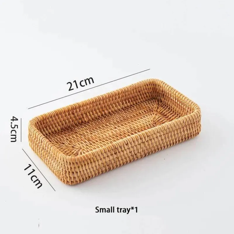 Feast u0026 Flair Küche & Esszimmer-Aufbewahrungskorb aus Rattan – Stilvoller Korb-Küchenorganizer