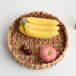 Space Savvy Küche & Esszimmer-Aufbewahrungskörbe aus natürlichem Rattan – Cora-Kollektion