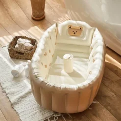 Kinder The Decor Haven Kinderwagen & Zubehör-Aufblasbare Mini-Badewanne – Little Swimmer Babybadewanne für Kinder