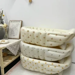 Kinder The Decor Haven Kinderwagen & Zubehör-Aufblasbare Mini-Badewanne – Little Swimmer Babybadewanne für Kinder