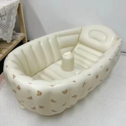 Kinder The Decor Haven Kinderwagen & Zubehör-Aufblasbare Mini-Badewanne – Little Swimmer Babybadewanne für Kinder