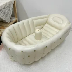 Kinder The Decor Haven Kinderwagen & Zubehör-Aufblasbare Mini-Badewanne – Little Swimmer Babybadewanne für Kinder