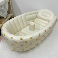 Kinder The Decor Haven Kinderwagen & Zubehör-Aufblasbare Mini-Badewanne – Little Swimmer Babybadewanne für Kinder