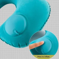 Wild u0026 Free Gear Autozubehör|Automobilindustrie-Aufblasbares Nackenkissen – leicht aufzupumpendes Reisestützkissen