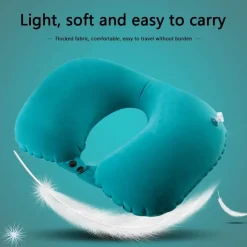 Wild u0026 Free Gear Autozubehör|Automobilindustrie-Aufblasbares Nackenkissen – leicht aufzupumpendes Reisestützkissen