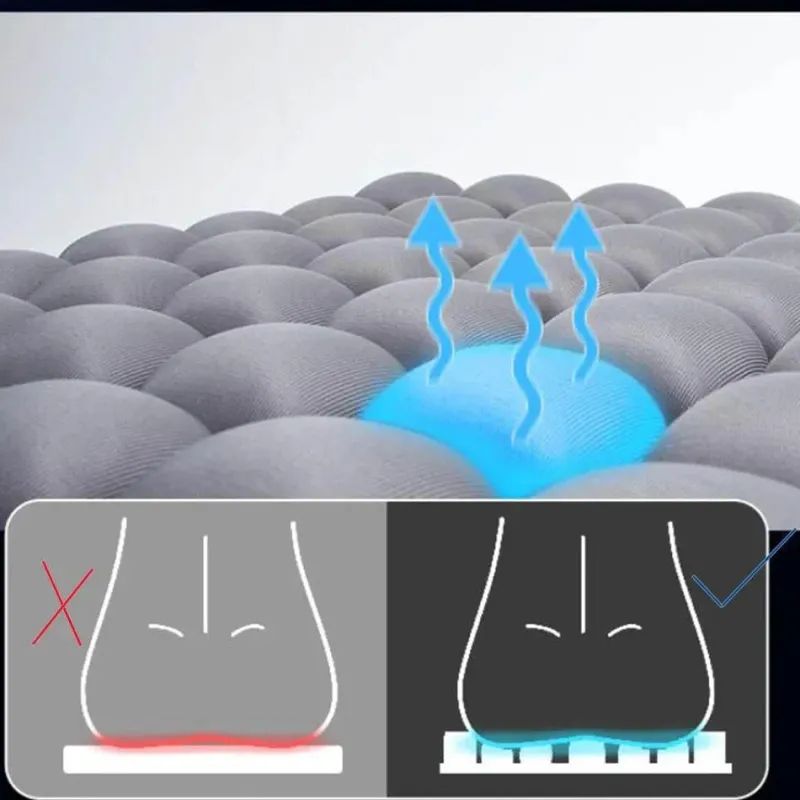 The Decor Haven Gadgets Für Zuhause-Aufblasbares Stuhlkissen – ultraweicher Komfort mit Wärmeableitung