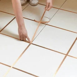 The Decor Haven Heimwerkzeuge-Aufkleber zum Füllen von Fugen in Bodenfliesen – wasserdichtes Nahtabdeckband