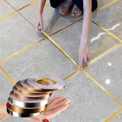 The Decor Haven Heimwerkzeuge-Aufkleber zum Füllen von Fugen in Bodenfliesen – wasserdichtes Nahtabdeckband